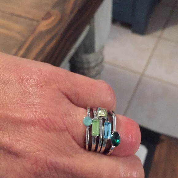 BRAND NEW RING by JEWEL MINT, Azul Ring Set, Sz 7 - Picture 2 of 6